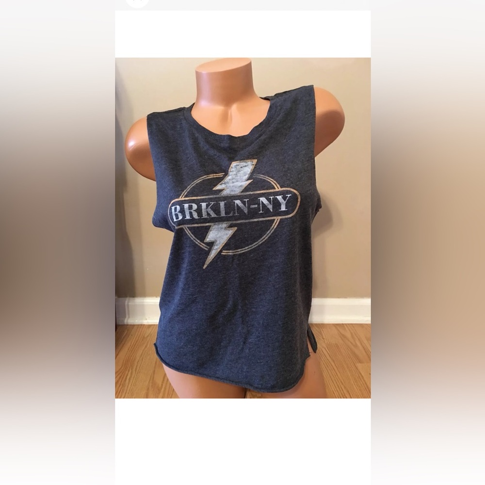 NWOT Abercrombie & Fitch Vintage Style Tank Top Size Medium Dark Grey